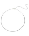 14K White Gold Diamond Choker 1.75 Total CTW