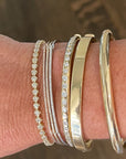 14K Yellow Gold Diamond Bangle