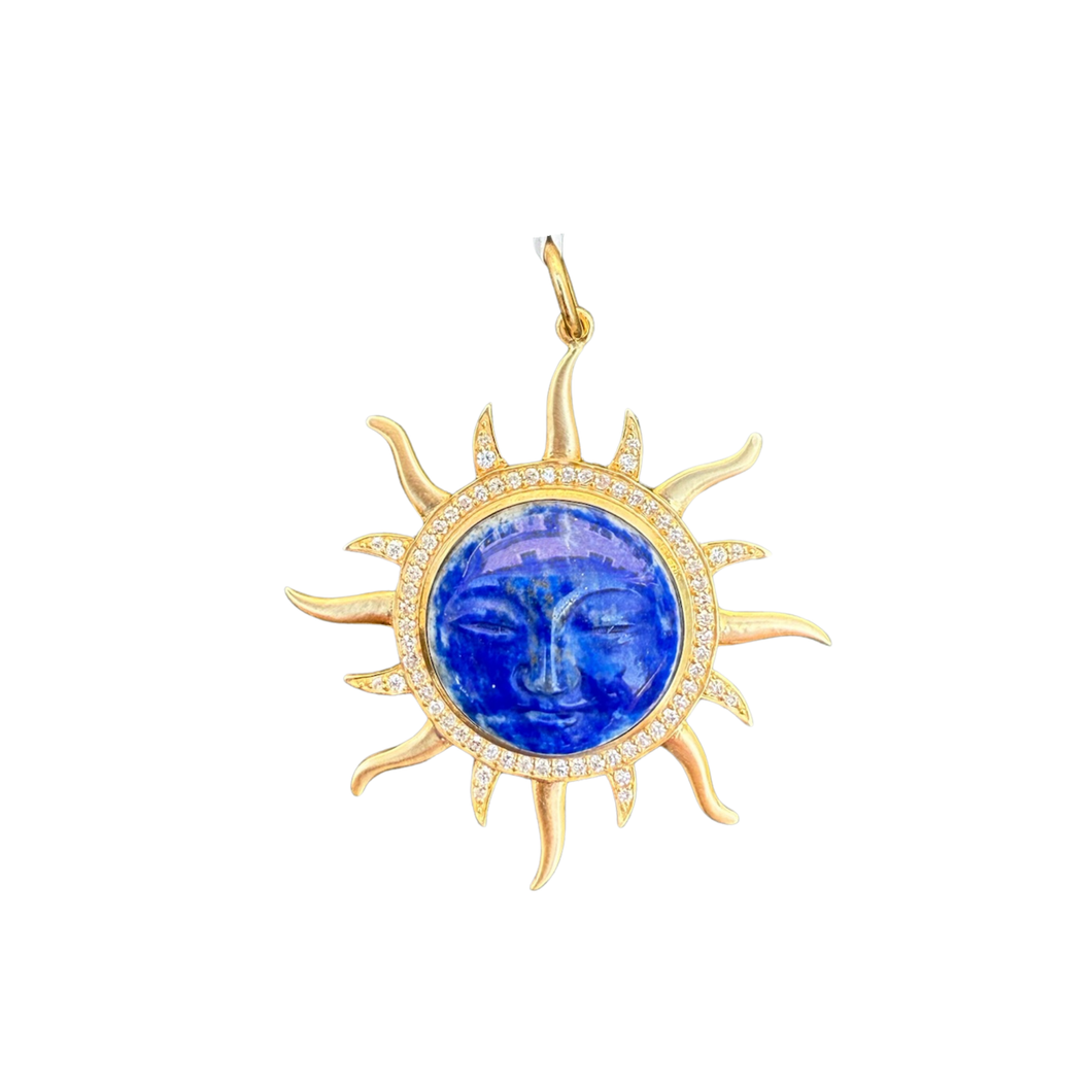 Lapis Sun Pendant