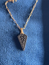 Load image into Gallery viewer, Black Diamond Marquis Pendant with Chain
