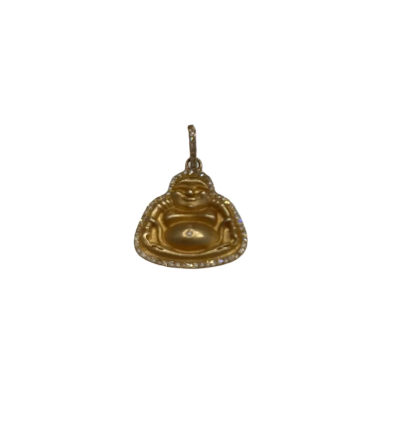 14K Happy Buddha Pendant