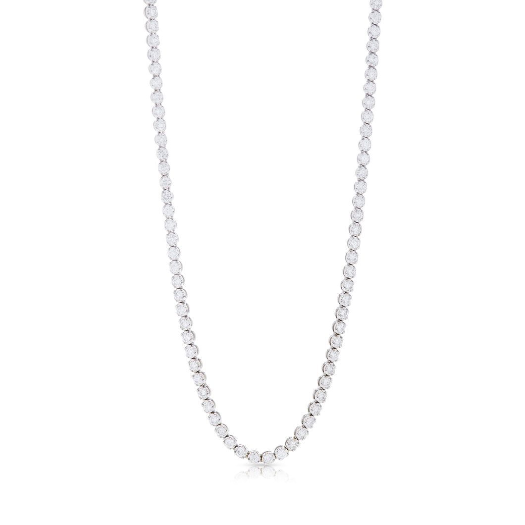 14K White Gold Diamond Choker 1.75 Total CTW