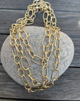 18 inch 14k Mixed Oval Link Chain