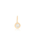 14K Bezel Set 12pt. Diamond Pendant