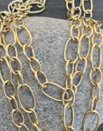 18 inch 14k Mixed Oval Link Chain