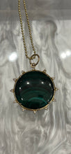 Load image into Gallery viewer, 14K Malachite Eclipse Pendant
