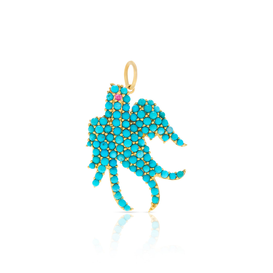 Turquoise Bird Pendant