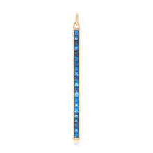 Load image into Gallery viewer, 14K Sapphire Linear Pendant
