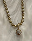 14K Bezel Set 12pt. Diamond Pendant