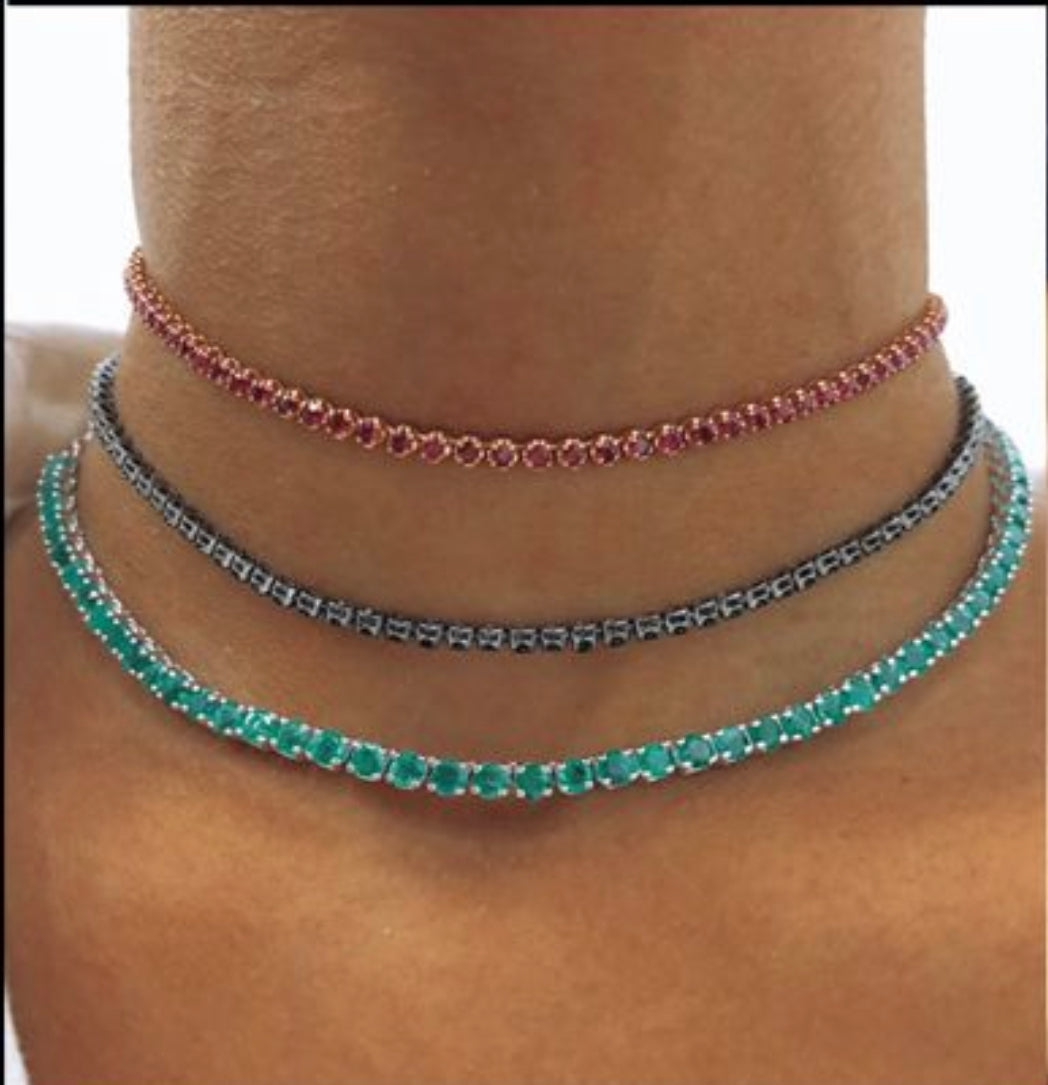5ct. Emerald Choker